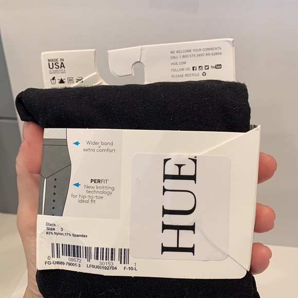 HUE Opaque Tights, Size 3 - Picture 3 of 6